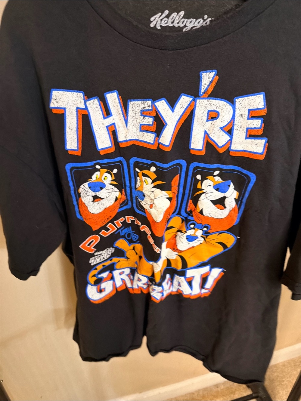 Tony the Tiger Black Graphic Tee - They're Gr-r-reat!